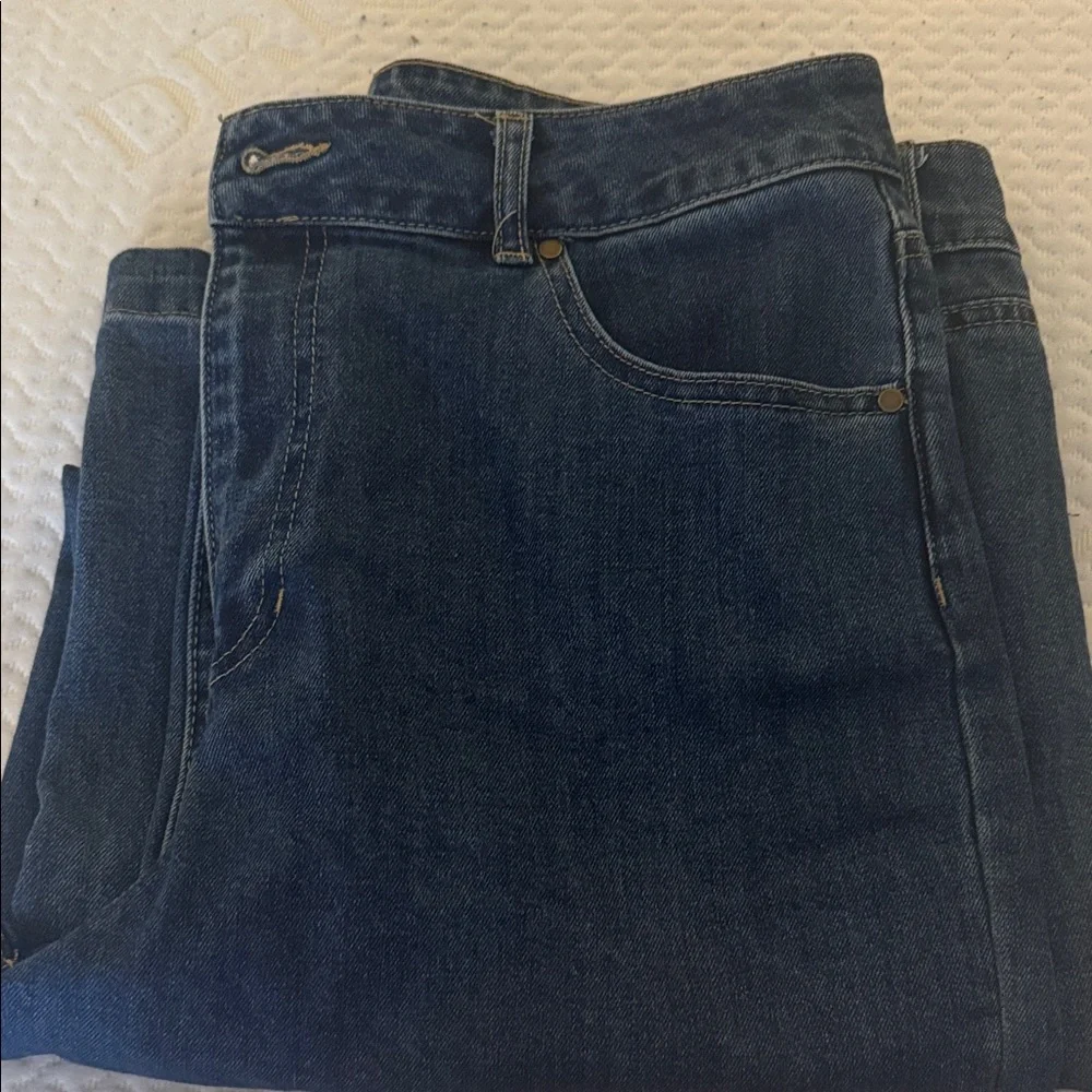 Rachel Zoe Women’s  Relaxed Fit Jeans in Deep Blue - Picture 4 of 4